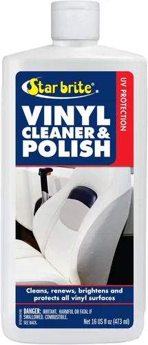 STAR BRITE VInyl - Limpiador, pulidor y protector – Limpia, renueva, ilumina y protege todas las superficies de vinilo, esmalte de champú de grado