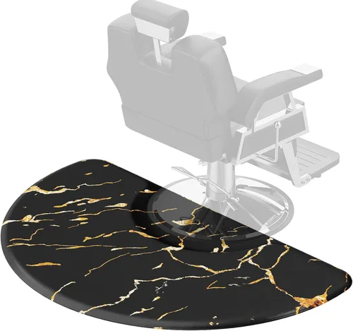 Miniatura 8 de OmySalon Alfombrilla antifatiga de salón de 3 x 5 x 5/8 pulgadas para peluquería de pie, piso de peluquería mate debajo de la silla de peinado