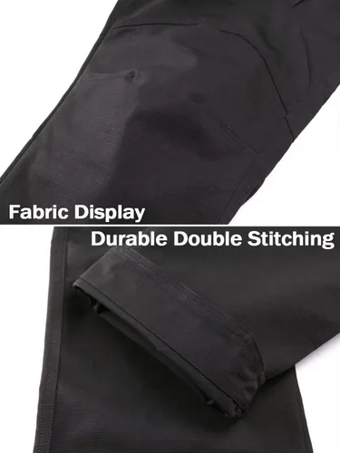 Miniatura 7 de MAGCOMSEN Pantalones tácticos para hombre con 9 bolsillos Rip-Stop ligeros pantalones de senderismo