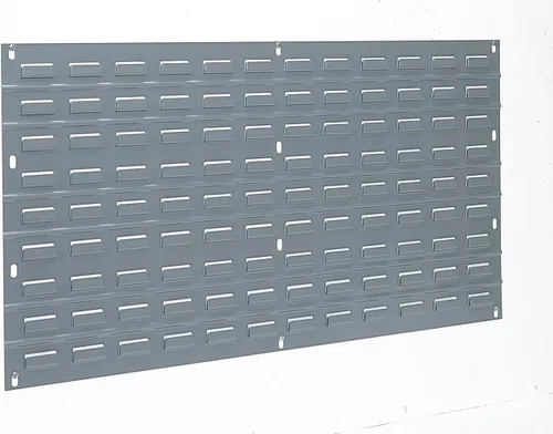 Miniatura 11 de Akro-Mils 30632 - Riel de almacenamiento de acero con listones de acero para almacenamiento de pared resistente para AkroBins, 32 pulgadas de ancho
