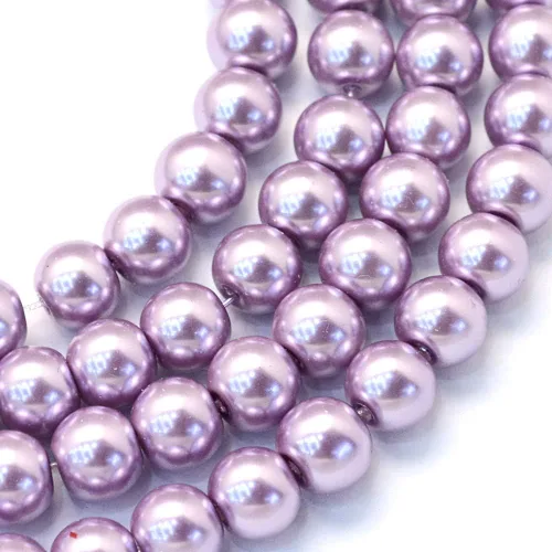 Miniatura 16 de KISSITTY 105 unidades/hebra 5/16 pulgadas aguamarina satinado brillo cristal redondo perla espaciador cuentas sueltas 0.315 in cuentas sueltas