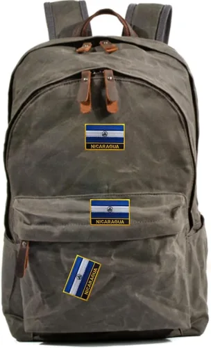 Miniatura 4 de 1 parche de bandera de Nicaragua para planchar o coser bordado táctico militar nacional Nicaragua