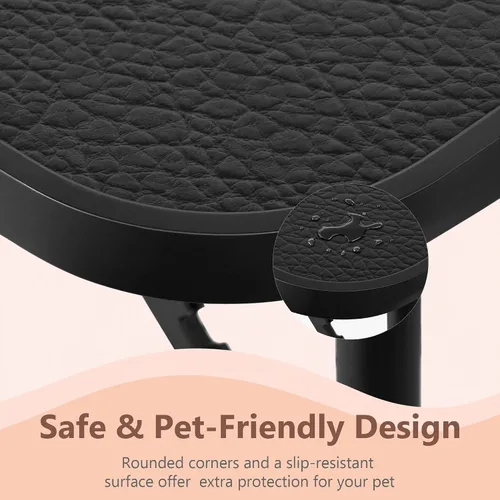 Miniatura 8 de Mesa plegable profesional de 32 pulgadas para preparación de mascotas con brazo y bandeja de soga y malla, capacidad máxima hasta 220 libras