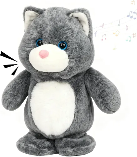 Miniatura 24 de Hopearl Muñeca negra que habla y canta, repite lo que dices, muñeca negra que camina, juguete animado interactivo, eléctrico, regalo de peluche
