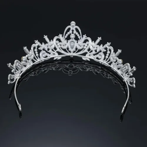 Miniatura 9 de Kamirola Diadema de coronas y tiaras de cristal para niñas o mujeres, fiesta de cumpleaños, boda, graduación, novia, Navidad, San Valentín, TR20