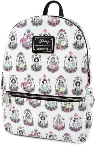 Miniatura 2 de Loungefly Princess Retratos de piel sintética Mini mochila estándar