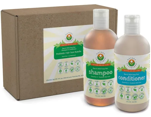 Miniatura 8 de Nature Sustained Champú y acondicionador para piel pura y sensible, fórmula vegetal probiótica cruda (pH equilibrado) para piel sensible y cabello