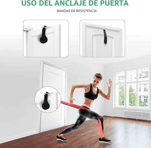 Miniatura 5 de WIKDAY Resistance Bands, Pull Up Bands, Workout Bands for Exercise, Thick Heavy Resistance Band Set with Door Anchor, Elastic Bands for Body