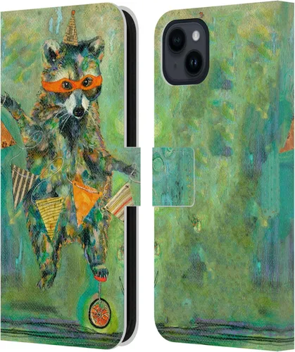 Miniatura 10 de Head Case Designs Officially Licensed Wyanne Blue Watercolour Bear Animals 2 Leather Wallet Case Compatible with Apple iPhone 15 Plus