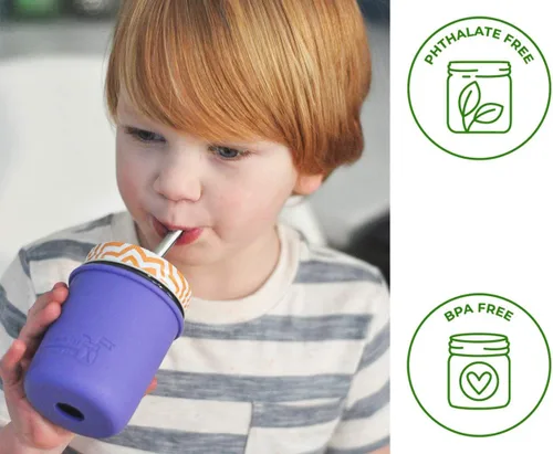 Miniatura 4 de Pajitas cortas y seguras de acero inoxidable para batidos, pajitas rectas reutilizables de metal para tarros de media pinta de masón, tazas de café
