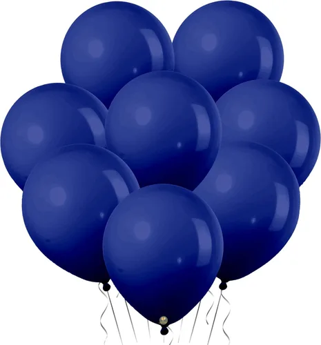 Miniatura 31 de AFTERLOON® - Globos de látex de goma natural de alta calidad, 50 unidades, color azul claro de 10 pulgadas, color mate, duradero, grueso, extra