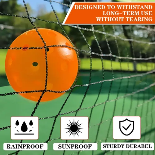 Miniatura 4 de Portable Pickleball Net Set, 22FT Regularion Size Pickle Ball Net with Paddles Set, Outdoor Pickleballs and Carry Bag, Easy Setup for Indoor