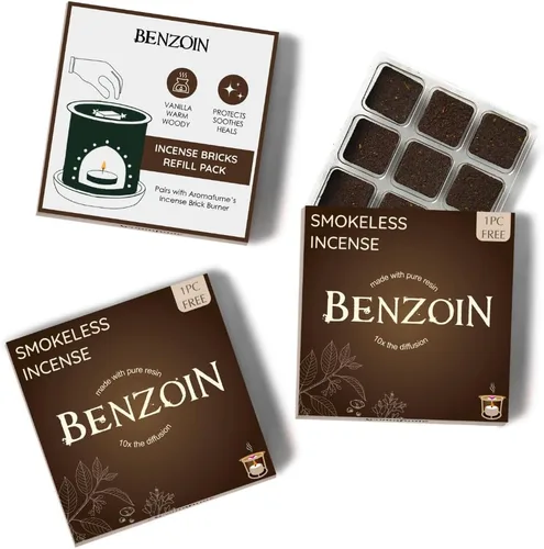 Miniatura 11 de Aromafume - Paquete de recambio de ladrillos de incienso Copal 3 bandejas x 9 ladrillos Copal de procio (Burseraceae) nativo de México Ideal