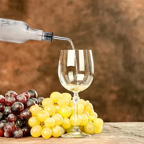 Miniatura 4 de Paquete de 32 botellas de jarabe de 25 onzas, botella de plástico de cuello largo con acero inoxidable a prueba de fugas, vertedor y tapa de jugo