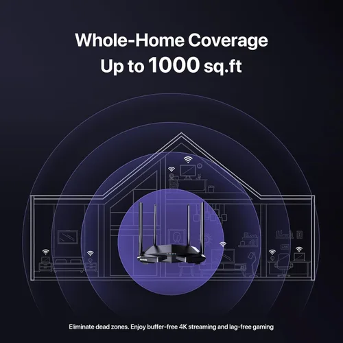 Miniatura 3 de Tenda N300 Router WIFI inalámbrico con antena de alta potencia 5dBi (F3), Negro