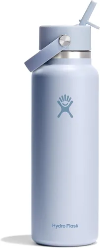 Miniatura 101 de Hydro Flask Botella de agua – Acero inoxidable aislado – Tapa flexible con popote de boca ancha, antiderrames, a prueba de fugas y recargable en 32