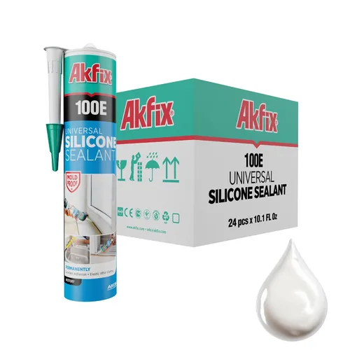 Miniatura 14 de Akfix 100E RTV Masilla de Silicona Transparente (12x10.1 fl.oz.)- Sellador de Silicona 100% Impermeable para Cocina y Baño, Ducha, Ventana y Puerta