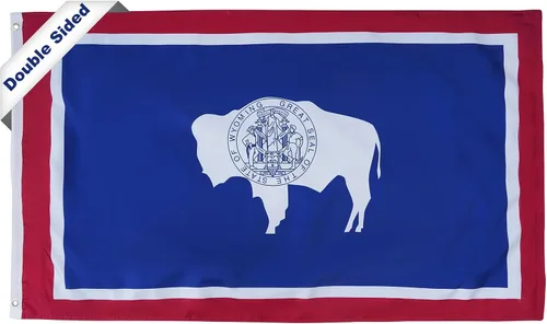 Miniatura 37 de SYII Bandera del estado de Alabama de 3 x 5 pies, banderas de 3 capas de doble cara del estado de Delaware con 2 ojales de latón y cabecera de lona