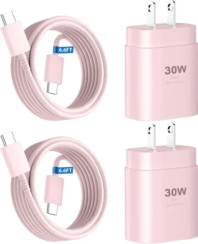 Miniatura 23 de Cargador rápido para teléfono 17 16 15, bloque de carga USB C de 30 W para teléfono 17 16 15 Pro Max y cable tipo C de 8 pies para iPhone 17/Air/17