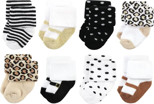 Miniatura 99 de Hudson Baby - Calcetines de algodón para bebés recién nacidos y Terry para niñas bebés