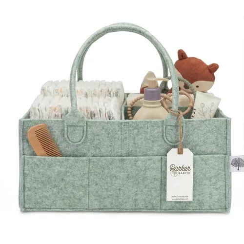 Miniatura 11 de Parker Baby Co.: organizador de pañales para bebé, contenedor para dormitorio de bebé, organizador de automóvil para pañales y toallitas para bebés
