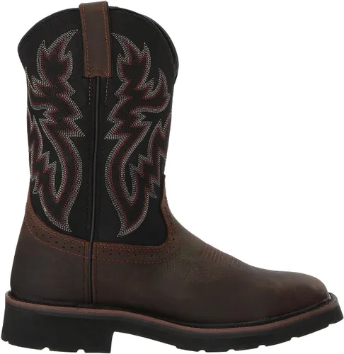 Miniatura 6 de Wolverine Men's Rancher Waterproof Steeltoe Square Toe 10in Wellington Work Boot