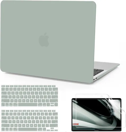 Miniatura 12 de B BELK Funda compatible con MacBook Air de 13 pulgadas 2022 2021 2020 2019 2018 A2337 M1 A2179 A1932 Touch ID, carcasa rígida de plástico mate