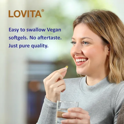 Miniatura 4 de LOVITA Aceite de linaza vegano 1500 mg, 900 mg ALA, 180 cápsulas blandas Cold-Pressed Omega 3-6-9, Plant-Based, Fish-Free, No Fishy Burps, cGMP
