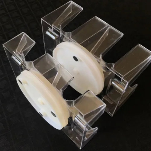 Miniatura 3 de Gonetre Cartas de juego de cartas, bandeja giratoria de 2 barajas/6 barajas, práctico soporte para cartas organizador transparente (poner 2 póquer)