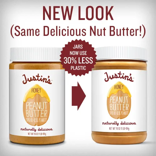 Miniatura 4 de Mezcla clásica de miel y mantequilla de maní Justin's Nut, 16 onzas.