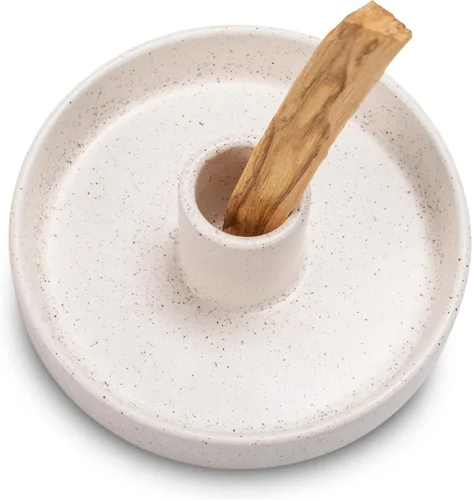 Miniatura 13 de Soporte de incienso de cerámica, soporte de Palo Santo y salvia, quemador de incienso de varillas verticales, atrapacenizas de incienso Inscents