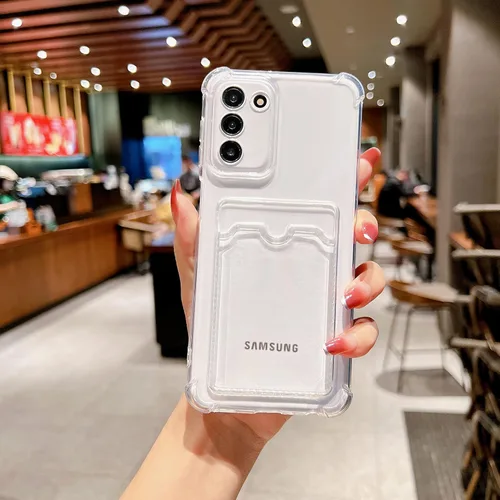 Miniatura 71 de Tuokiou Funda para Samsung Galaxy A14 5G, Fundas Protectoras Transparentes con Ranura para Tarjetas, Funda Cartera de TPU Suave Ajustada Resistente