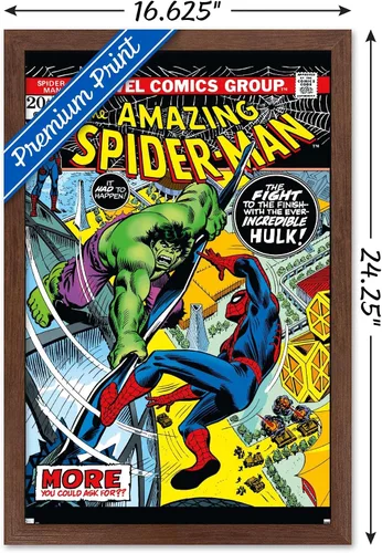 Miniatura 3 de Marvel Comics Amazing Spider-Man #120 - Póster de pared, 22.4 pulgadas de largo x 14.7 pulgadas de ancho, versión enmarcada en caoba Versión