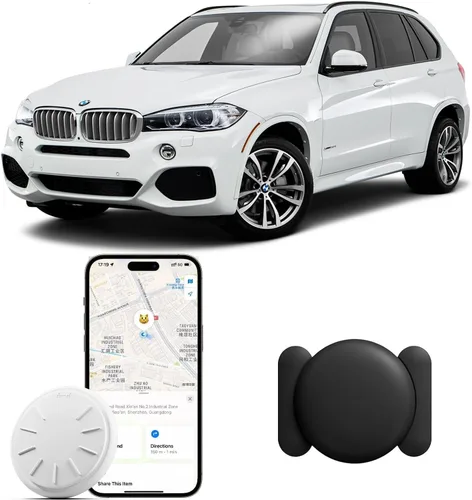 Rastreador GPS para vehículos, 1 dispositivo de seguimiento en tiempo real para vehículos que funciona con Find My (solo iOS), mini dispositivos de