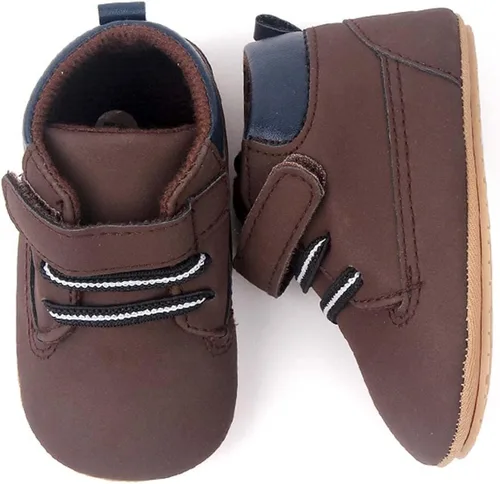 Miniatura 5 de KaKaKiKi - Tenis de lona para bebé infante niños tenis con suela de goma antideslizante tenis de caramelo caminantes primerizos precaminando tenis