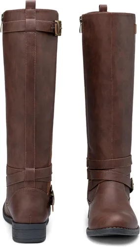 Miniatura 8 de Vepose Botas altas hasta la rodilla para mujer 952 Stretch Riding Retro Fashion