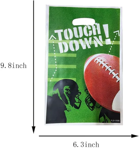 Miniatura 2 de 50 bolsas de dulces de fútbol, bolsas de regalos de fútbol para fiestas de fútbol, bolsas de regalo temáticas de fútbol para cumpleaños, fiestas
