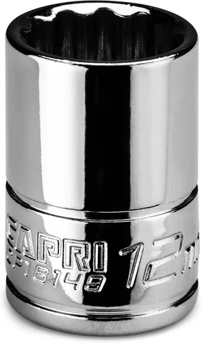 Miniatura 16 de Capri Tools CP16152 Enchufe poco profundo de 0.591 in, 1/4 pulg. Drive, 12 puntos, métrico