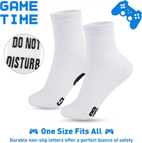 Miniatura 7 de QAPIZM Do Not Disturb I'M Gaming Socks, Men Gifts Ideas Valentines Day Kids Valentine Boy Gamer Sock Gift for Mens Dad Father
