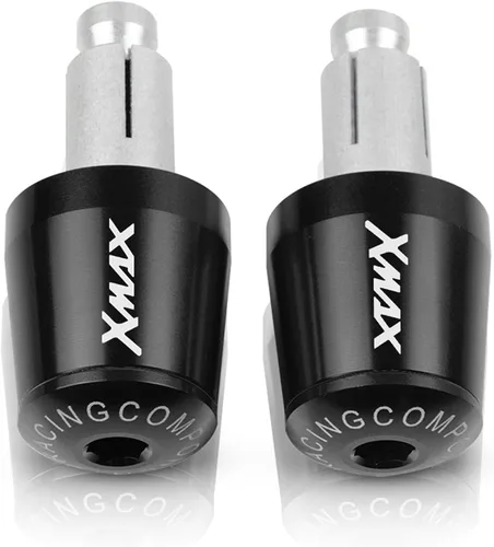 Miniatura 11 de Contrapeso motocicleta 7/8 "0.866 in manillar Grips extremo manillar tapa tapa enchufe para Yamaha Xmax X-MAX 125 250 300 400 XMAX125 XMAX250