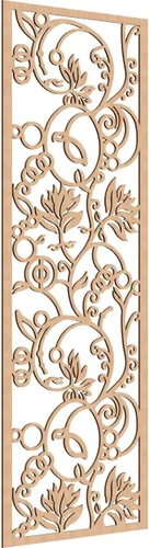 Miniatura 89 de 9 3/8"W x 24 3/8"H x 1/4"T Caspio Decorativos Paneles De Pared De Madera De Calado, Roble Rojo rojo (Red Oak)