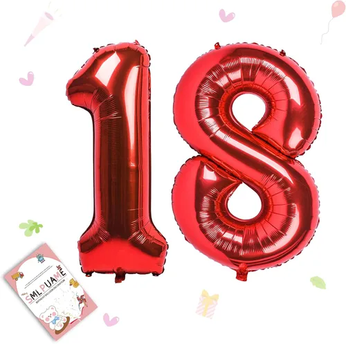 Miniatura 197 de Globos de números de 40 pulgadas del 0 al 9 dorados grandes del número 0, globos digitales para suministros de decoración de celebración de fiesta