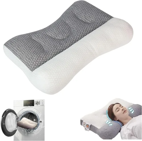 Miniatura 7 de Almohada súper ergonómica, almohada cervical para aliviar el dolor de dormir, diseño de ranura para las orejas, almohada cervical para todas