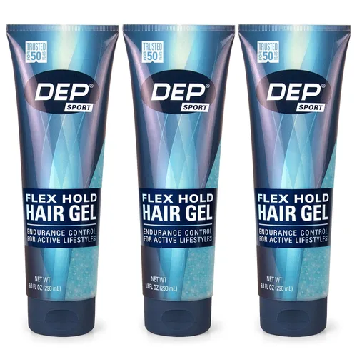 Dep Gel para el cabello para hombres, gel de peinado de fijación fuerte, sin alcohol, sin escamas, control flexible con aminoácidos de queratina,