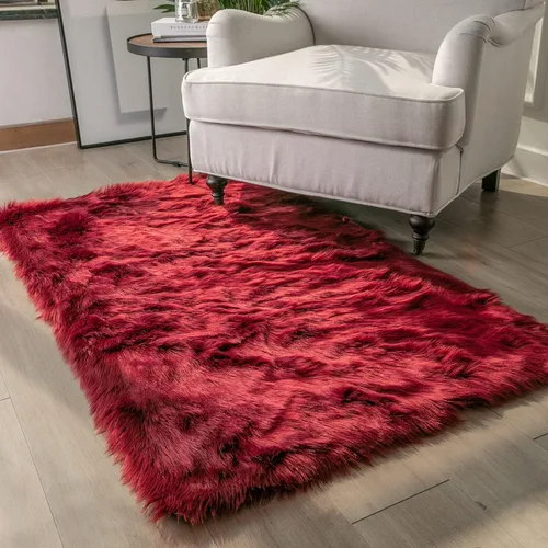 Miniatura 168 de Ashler Home Deco - Tapete de pelo sintético de oveja, mullido, suave, de 2 x 3 pies, lavable a máquina, dormitorio, habitación de los niños, sala