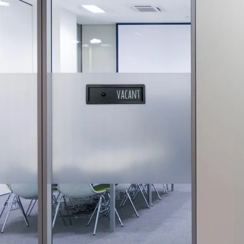 Miniatura 2 de WOJOGO Letrero de privacidad vacante ocupado – Letrero de privacidad para puerta de oficina en casa, baño, sala de conferencias, baño, indicadores