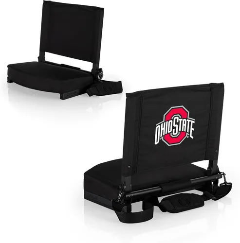 Miniatura 19 de PICNIC TIME NCAA Georgia Bulldogs Gridiron - Asiento de estadio, ligero, silla plegable portátil para gradas y bancos, (negro)