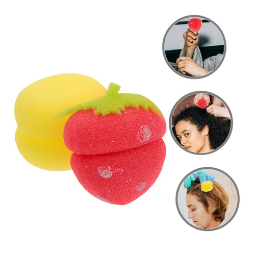 Miniatura 7 de Adorables rulos para el cabello, 12 unidades, rizadores de esponja, flequillo, rodillo de bricolaje, herramientas de peinado