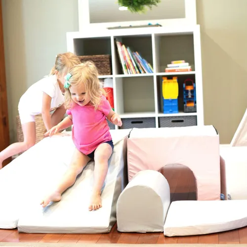 Miniatura 3 de Foamnasium Adventure - Juego de espuma para interiores, 7 piezas suaves para niños pequeños y niños, juego activo para gatear, escalar, construir