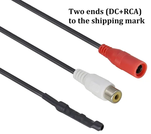 Miniatura 5 de Micrófono CCTV Dispositivo de recogida de cable de audio Micrófono para exteriores CCTV RCA Micrófono de vigilancia DVR Preamplificador de alta